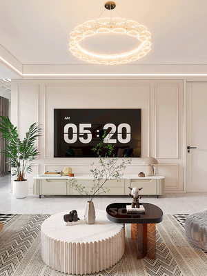 濟南越秀麓端府125平簡美風格